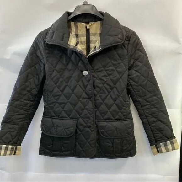 Burberry Britt Women’s Quilted Utility Jacket Black size S - Picture 1 of 9